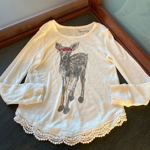 MUDD girls Long sleeve Stylish T-shirt size 7/8
